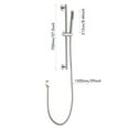 thumbnail image 2 of 26" Matte Black Handheld Shower Kit - Adjustable Slide Bar with 60" Hose, Solid Brass Construction for Bathroom Upgrades, 2 of 9