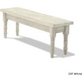 thumbnail image 3 of Grain Wood Furniture Valerie Solid Wood Bench with an Off-White Finish, 3 of 7
