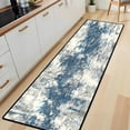 thumbnail image 5 of Blue Grey Cloud Abstract Hallway Runner Rug, 60x18 Inches Modern Tie-Dye Long Floor Mat, Non-Slip Washable Contemporary Art Rug for Entryway Kitchen, 5 of 9
