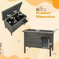 thumbnail image 3 of Gymax Maisonnette pour Chat en Bois Isolée avec Mousse Tout Autour, Isolée, Double Pièce, Extérieur, 3 of 10