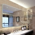 thumbnail image 3 of ELLOALLO Rectangle Frameless Wall Mount Bathroom Vanity Mirror 30x36, 3 of 5