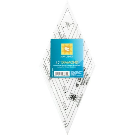- EZ Quilting 45 degree Diamond Template Tool, Diamond acrylic 45-degree tools specially designed to aid in rotary cutting By Wright Products Ship from US