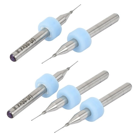 

0.25mm Cutting Dia Carbide PCB CNC Jewelry Engraving Micro Drill Bit 5PCS