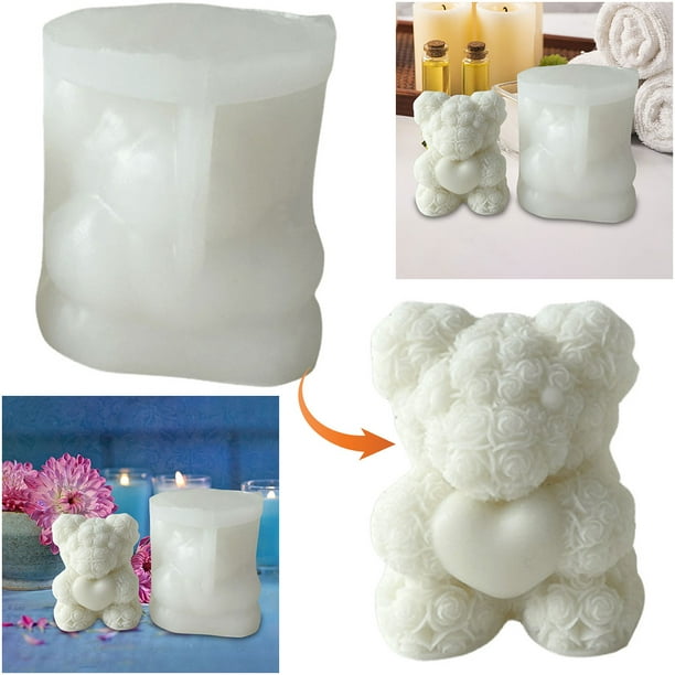 Día San Valentín Molde Silicona Jabón Ornamento Vela Regalo Cumpleaños