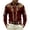 Wine, variant on GJSYRH Western Shirts for Men Casual Retro Printed Cowboy Shirts Long Sleeve Slim Fit Button Down Shirt Outfits M