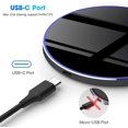 thumbnail image 3 of FDGAO 20W Wireless Charger Fast Charging Station for iPhone 15 14 13 12 11 X 8 AirPods Samsung Galaxy Black, 3 of 8