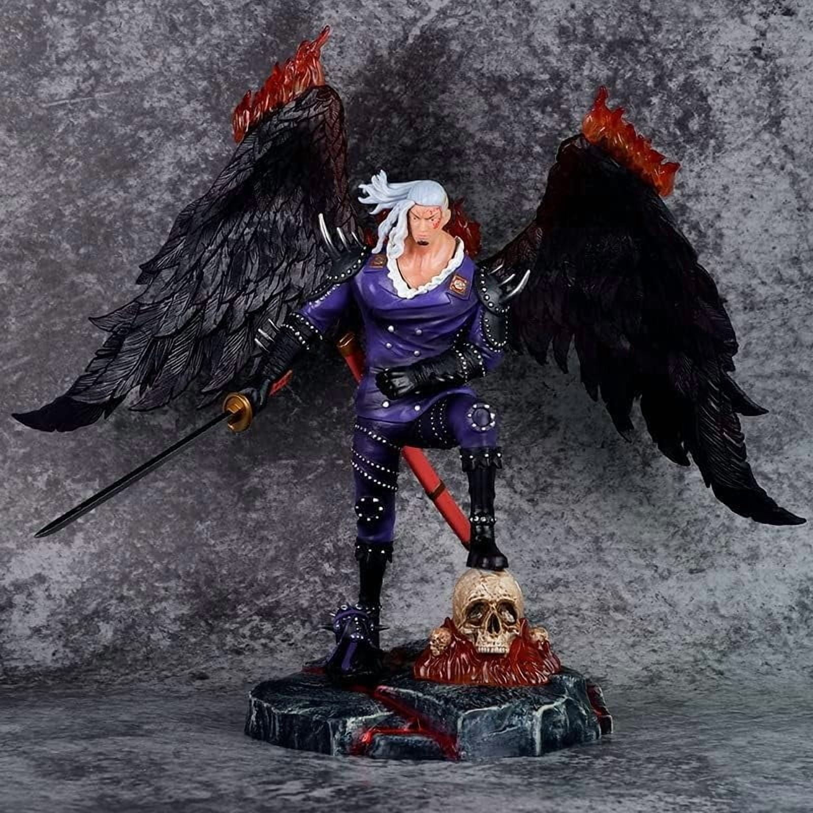 King Figure Statue, 33cm/13inch King Replaceable Head Character PVC Anime Collection Figurine Doll Toys Gifts for Anime Fans