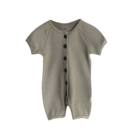

adviicd Baby Cloths Baby Bodysuit Unisex Baby Long Sleeve Bodysuit - Toddler Sleepers for Unisex Boys Girls Grey 0-6 Months