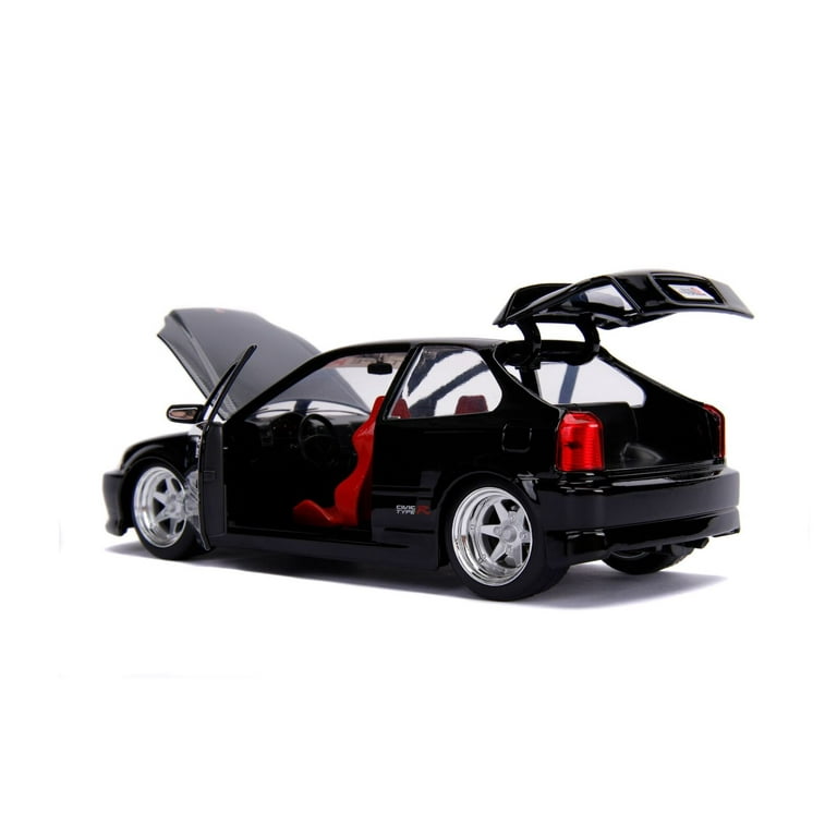 1997 Honda Civic Type R Glossy Black with Carbon Hood 