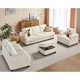 thumbnail image 2 of Merluxy Sofa, Modern Couch with Deep Seat, 39 inch Armchair Couch for Living Room(Bouclé, Beige), 2 of 7