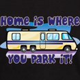 thumbnail image 3 of CafePress - HOME IS WHERE YOU PARK IT! Dark T Shirt - Men's Classic Graphic Cotton T-Shirt, 3 of 4