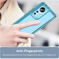 thumbnail image 3 of Case for Xiaomi Mi 12 Phone Case Slim Dropproof [Defend from Drop/Scratch/Slip/Fingerprint] Clear Acrylic Hard Back Soft TPU Bumper Hybrid Phone Cover for Xiaomi Mi 12-Crystal Blue, 3 of 16