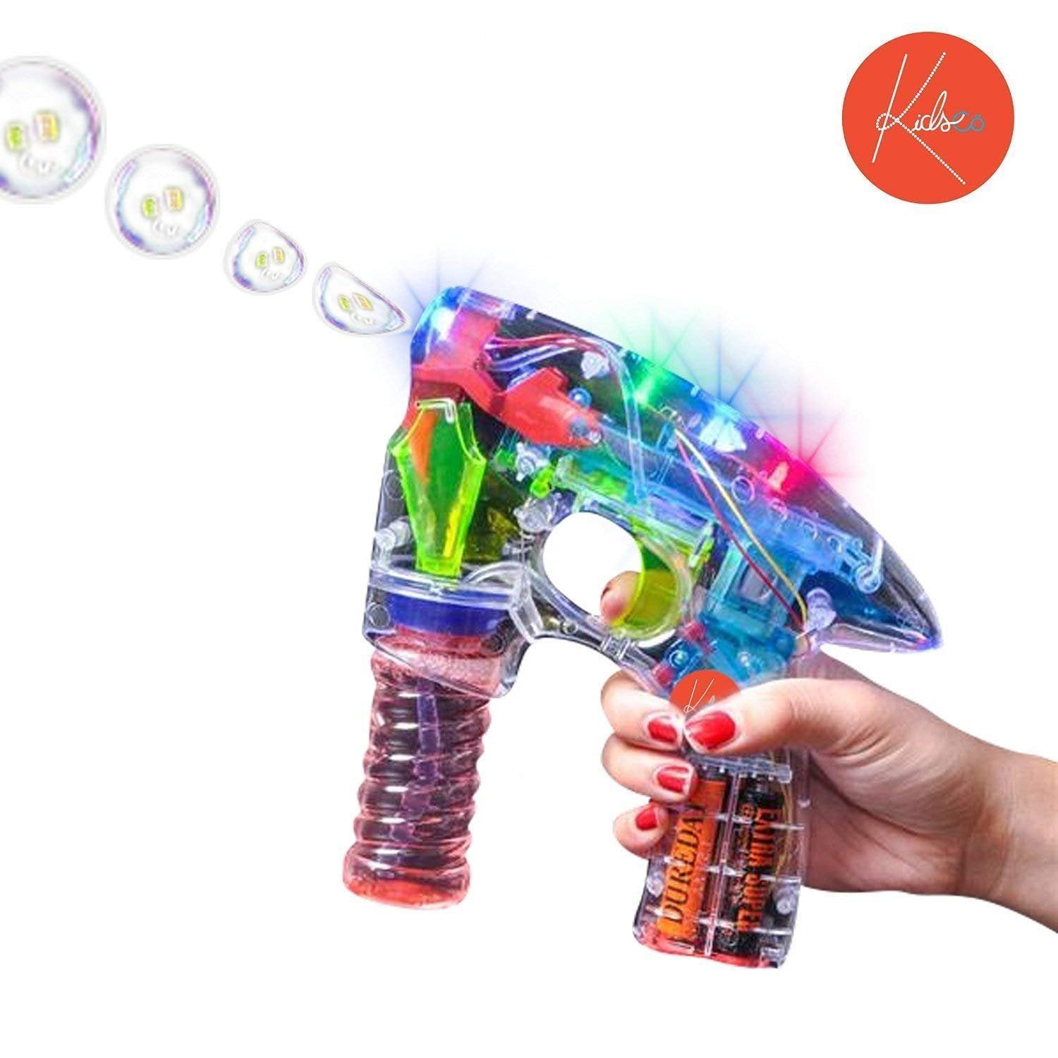  Bubble Gun 自動兒童玩具:泡泡槍生日派對用品適合4-8 歲兒童泡泡機槍每分鐘含15000  多個氣泡戶外玩具適合派對生日婚禮聖誕節