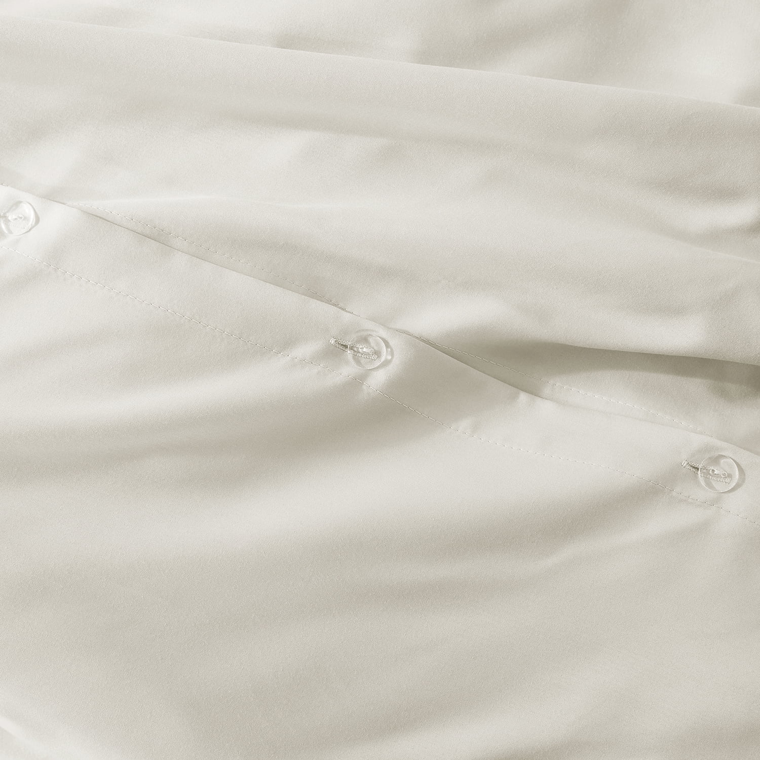 LammaLoe Duvet Cover King 3 Piece, Luxury Microfiber Bedding Sets with 2 Pillow Shams, Off white