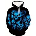 thumbnail image 3 of Sudadera con capucha para hombre, estampado 3D, estampado de calaveras vibrantes, sudadera con cordón, ropa deportiva de manga larga, jersey de calle, ropa para hombre, 3 of 5