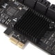 thumbnail image 3 of Tarjeta de expansión PCIE de 20 puertos PCIe SATA 3.0 Riser Adapter 6Gbps para escritorio, 3 of 7