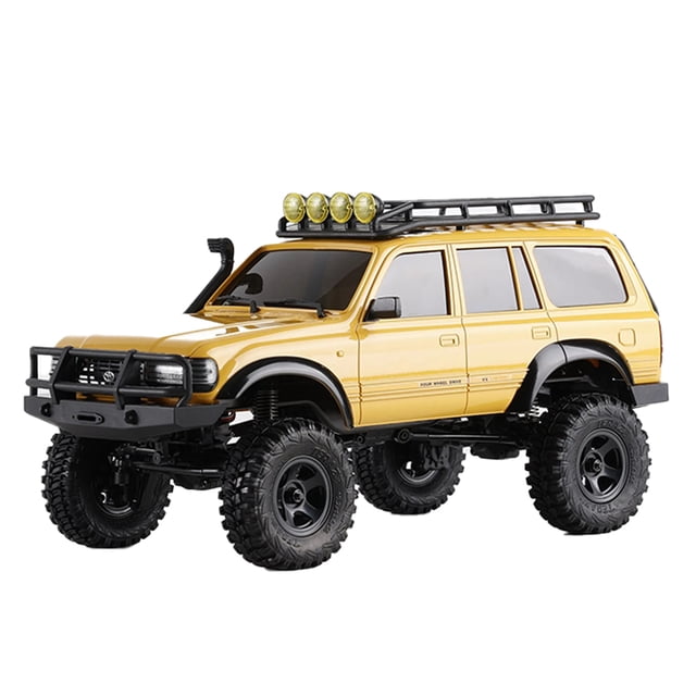 Bewildely RCGOFFLOW, pieza completa de coche RC, coche completo Rc de buena calidad para 1/24 FMS FCX18 FCX24 Crawler RC, pieza de actualización Kits de construcción modelo Dorado