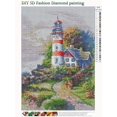 thumbnail image 2 of 5D DIY Diamant Peinture par Numéro Kit Rond Percé Perles Cristal Strass Image Accessori, 2 of 5