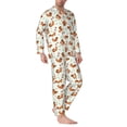 thumbnail image 2 of Bingfone Men's Pajama Set 2 Piece Loungewear PJs, Long Sleeve with Pajama Pants-Squirrel Playing, 2 of 7