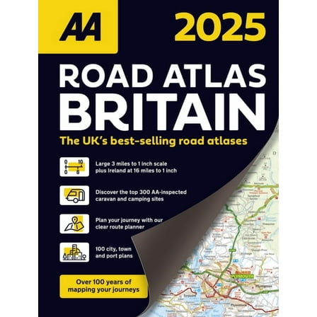 AA Road Atlas Britain 2025 Spiral (Paperback)