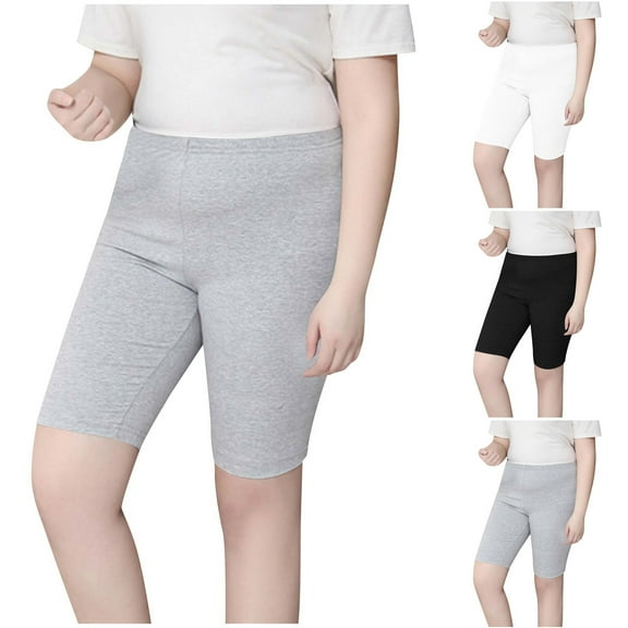 Capri Pants for Women, Xunlbb Women's Casual Fashion Solid Color Shorts Thin Loose Large Size Home For Sports Pants(Black,XXL)