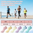 thumbnail image 4 of Loritta 6 Pairs Womens Socks Ankle Casual Low Cut Cushioned Running No Show Socks for Women, Size 8-10, 4 of 6