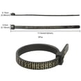 thumbnail image 6 of 5 pc Ring Sizer US Official American Finger Measure Finger Gauge Measuring Belt for Men and Womens Sizes Black 11.5x0.5x0.15cm, 6 of 7