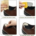thumbnail image 3 of Heel Grips for Men and Women, 20% Bigger Heel Grips Liner Add Volume to Too Large Shoe Inserts Adhesive Back of Heel Cushions 2 Pairs & 1 Shoehorn(Beige), 3 of 5