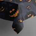 thumbnail image 5 of Halloween Glowing Pumpkins Pattern Square Tablecloth,Waterproof Square Table Cover,Wipeable Spillproof Washable Table Cover for Home Kitchen Party Decor 60"x60"(152x152cm), 5 of 6