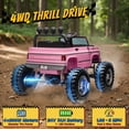 thumbnail image 5 of Chevrolet Cheyenne 24 Volt Ride on Toys, Joyracer Electric Car for Kids, Power Truck Wheels with Remote, Bluetooth, USB, LED Lights, Pink, 5 of 17