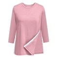 thumbnail image 3 of Long Sleeve Shirts for Women Fall Fashion 2026 Dressy Casual Blouses Trendy Pleated Tunic Tops for Leggings, 3 of 6