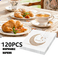 thumbnail image 3 of 120PCS RAMADAN Napkin Dinner Table Napkins Paper Disposable Safe Fragrant Free Soft Mouth Wiping Tissue, 3 of 6