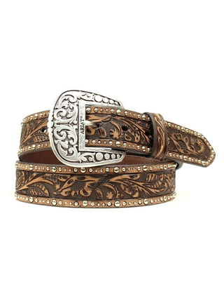 ARIAT AZTEC AND STUDS BASKETWEAVE WESTERN BELT