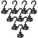 thumbnail image 1 of Ganchos magnéticos, ganchos magnéticos resistentes, negros, fuertes para colgar en el frigorífico, parrilla, utensilios, pizarra blanca, cocina, aula, paquete de 10 Xemadio WMSS-202, 1 of 7