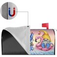 thumbnail image 4 of Beach Summer Mailbox Covers Magnetic - Gnome Mailbox Cover Wraps Post Letter Box Cover Standard Size 21" X 18" for Garden Yard Decor, Gnome Gifts for Gnome Lovers, 4 of 6