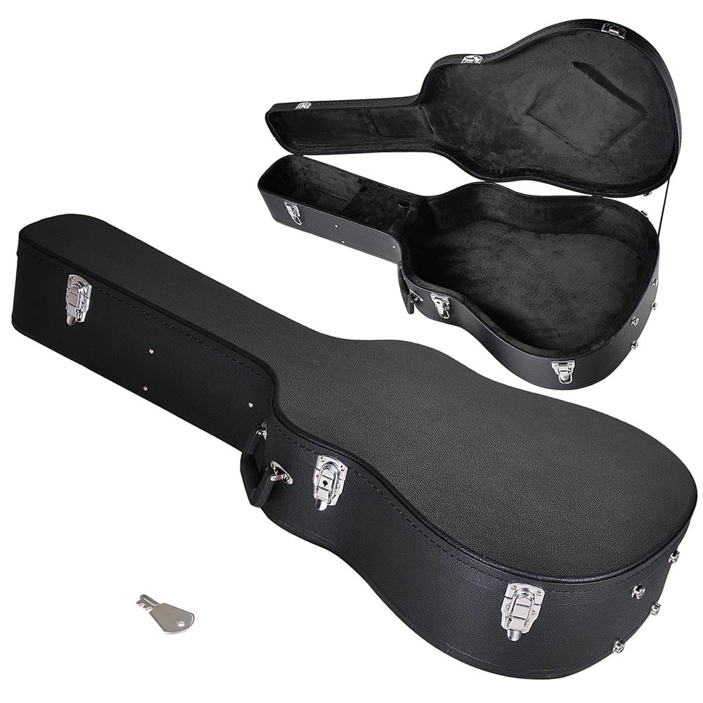 Acoustic Dreadnought Guitar Hard Case Wooden Hard Shell Carrying