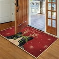 thumbnail image 5 of Merry Christmas Doormat, Christmas Non-Slip Door Mat for Front Door Outdoor Bathroom Bedroom Decor, 20x30in, 5 of 6