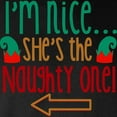 thumbnail image 3 of CafePress - Im Nice She's Naughty Elf Hat Long Sleeve T Shirt - Long Sleeve Dark T-Shirt, 3 of 3