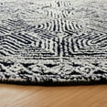 thumbnail image 3 of SAFAVIEH Metro Clover Geometric Area Rug, Black/Ivory, 6' x 6' Round, 3 of 8