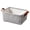 Gray, variant on SharkTRUE Corduroy Fabric Storage Basket with Handles – Foldable Collapsible Bin for Home Organization, Multiple Sizes