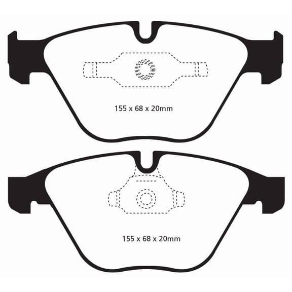 EBC Brakes Yellowstuff 4000 Series Street and Track Brake Pad Set Fits select: 2007-2012 BMW 335, 2011-2016 BMW Z4