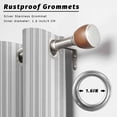 thumbnail image 2 of Outdoor Curtains for Patio Waterproof, Gray Stripes Outdoor Privacy Panels Grommet, Vintage Minimalist Lines Texture Blackout Outside Curtains for Porch/Cabana/Pergola/Gazebo 54"x108", 2 Panels, 2 of 8
