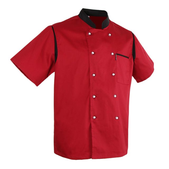 Chaqueta Unisex, Chaqueta de Panadero con Cuello Alto, Cocina, Hotel, Ropa , Catering de Fácil atención, , Chaqueta de Trabajo L Yinane Chef Jacket Uniform