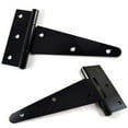 thumbnail image 2 of Light-duty spray paint black T-type thickened hinge triangle hinge 4 pieces, 2 of 5