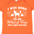 thumbnail image 4 of Inktastic I was Born to be Wild and Free with Wolf and Mountains Boys or Girls Baby Bodysuit, 4 of 5