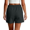 thumbnail image 6 of Womens Sweat Shorts 2 Pack Quick Dry Shorts for Womens Summer Cooling Lightweight Shorts Elastic Waist Fitness Sports Bottoms Black XL, 6 of 7