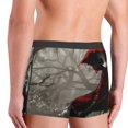 thumbnail image 4 of Bingfone Dark Red Hooded Girl Men's Underwear - Casual Stretch Boxer Briefs-Medium, 4 of 7