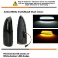 thumbnail image 2 of Switchback LED Side Mirror Marker Lamps For 2003-2007 Ford F250 F350 Superduty, 2000-2005 Ford Excursion, (2) Smoked Lens, White LED Parking Light, Amber LED Turn Signal Light, 2 of 9