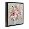 thumbnail image 2 of Stupell Industries Cottage Pastel Garden Peony Bouquet Black Floating Frame Canvas Art, 18 x 18, by Sally Swatland, 2 of 8