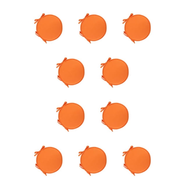 Cojín de silla Bearachild de algodón para Bistros 10Conjunto naranja rojizo